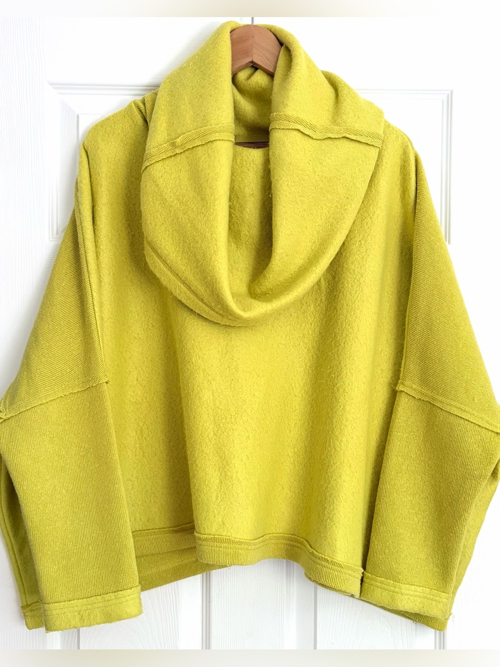 Free People Chartreuse Huntington Sweater Size XS